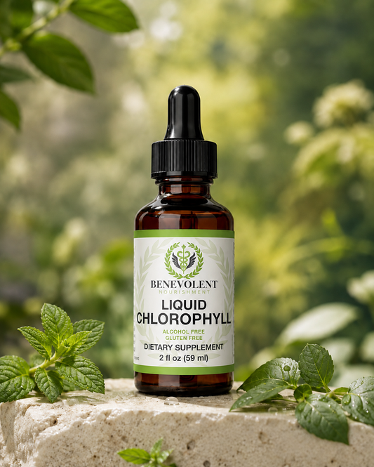 Clorofila Líquida Benevolent  | Origen Vegetal Sabor Menta